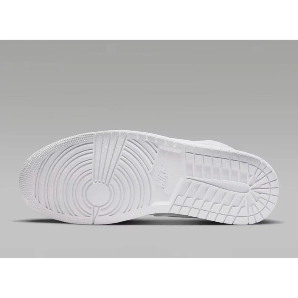 Size 10 - Air Jordan 1 Mid Triple White 554724-136 - Picture 3 of 6